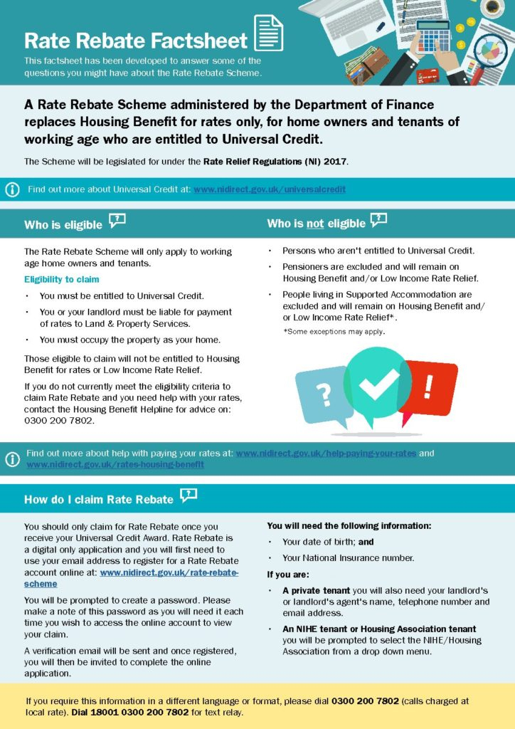 Rate Rebate Factsheet Landlords Association For Northern Ireland Rate Rebate Factsheet Landlords Association For Northern Ireland