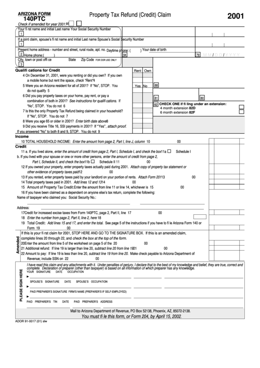 Arizona Property Tax Rebate PropertyRebate