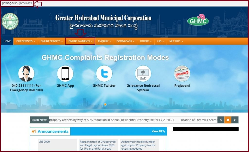 GHMC Property Tax Online Payment 2022 23 At Onlinepayments ghmc gov in
