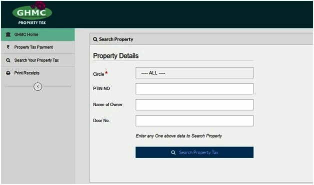 GHMC Property Tax Payment Hyderabad Property Tax Pay Online 